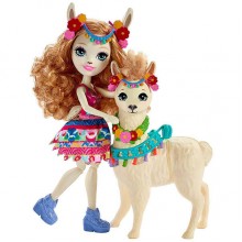 Enchantimals Кукла Луэлла Лама с питомцем Флиси FRH42