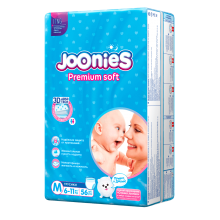Joonies Premium Soft подгузники-трусики M 56, 6-11 кг